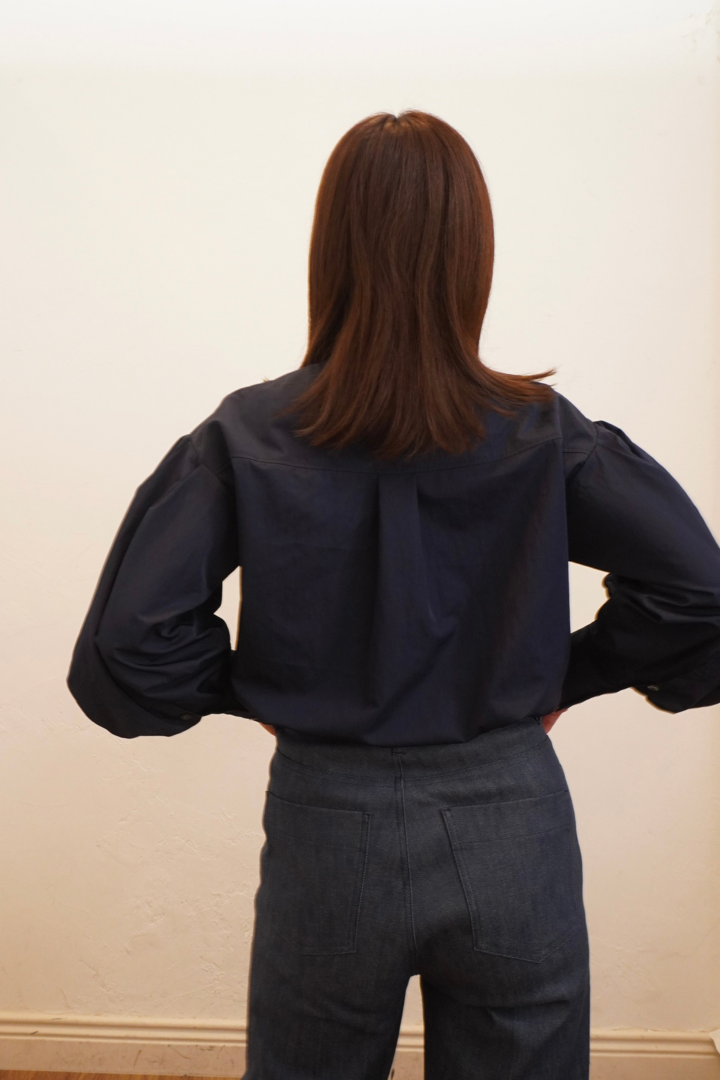 3WAY BOWTIE BLOUSE【NAVY】