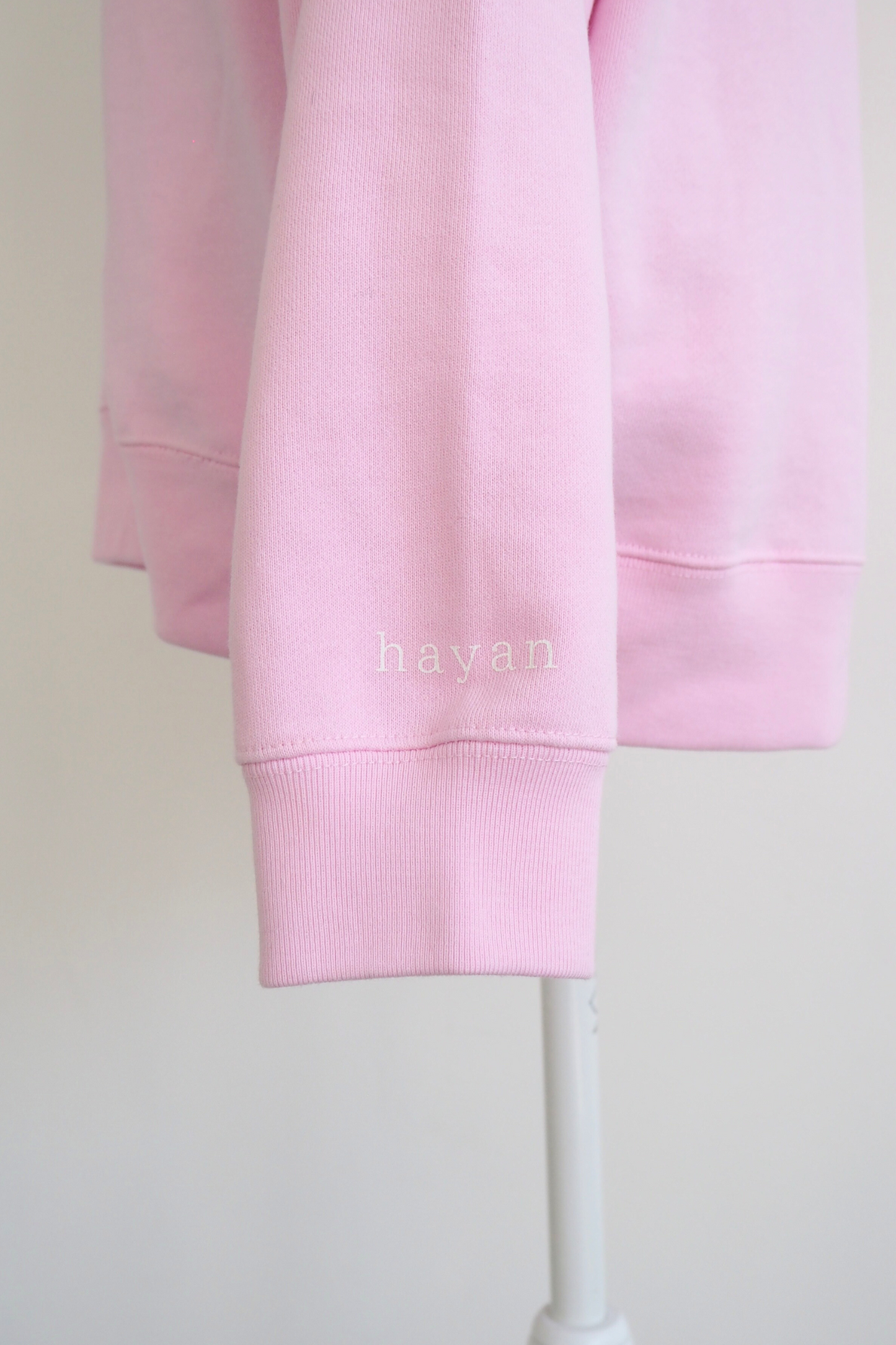 Logo print crewneck sweatshirts【PINK】