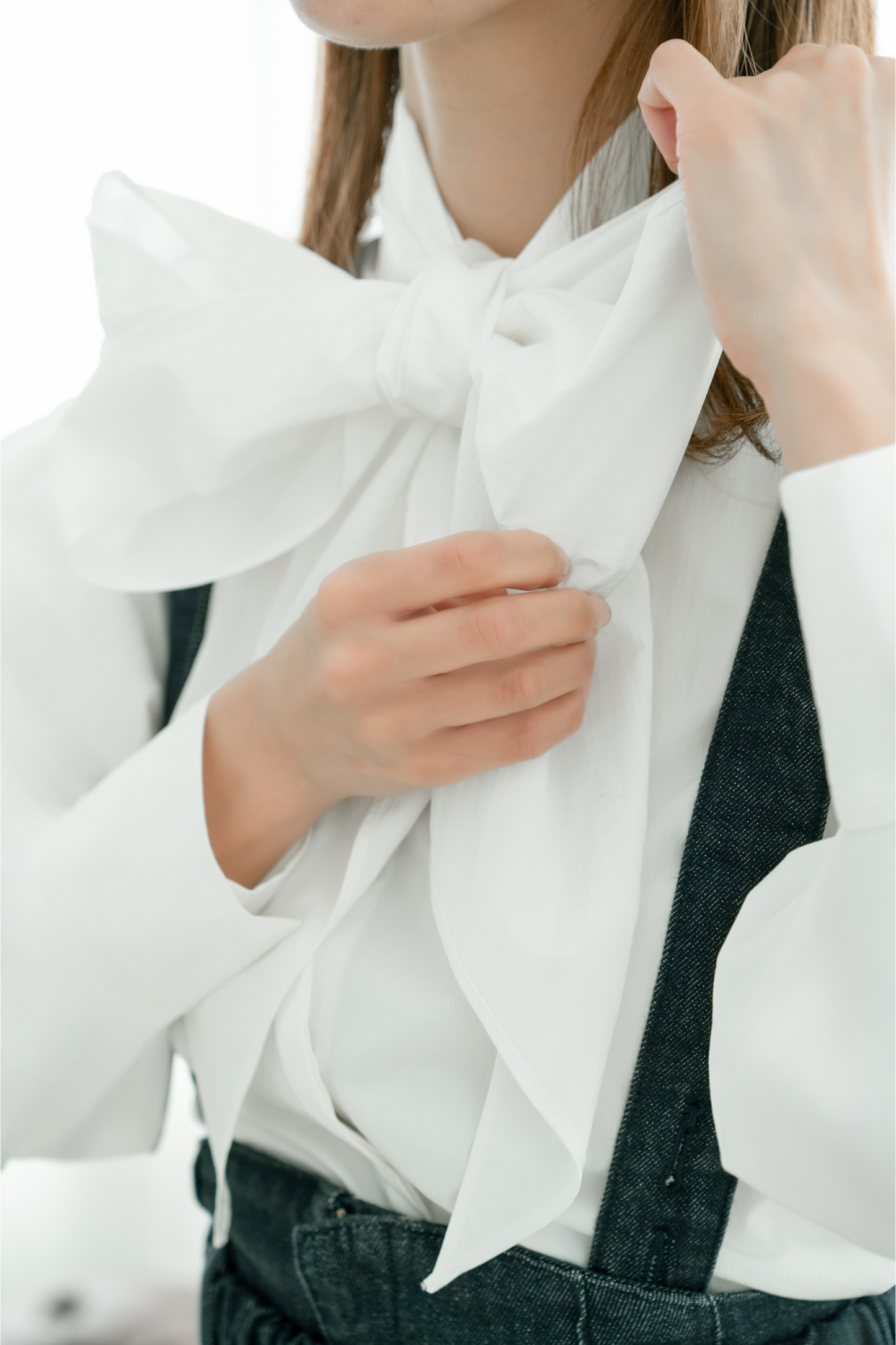 3WAY BOWTIE BLOUSE【WHITE】