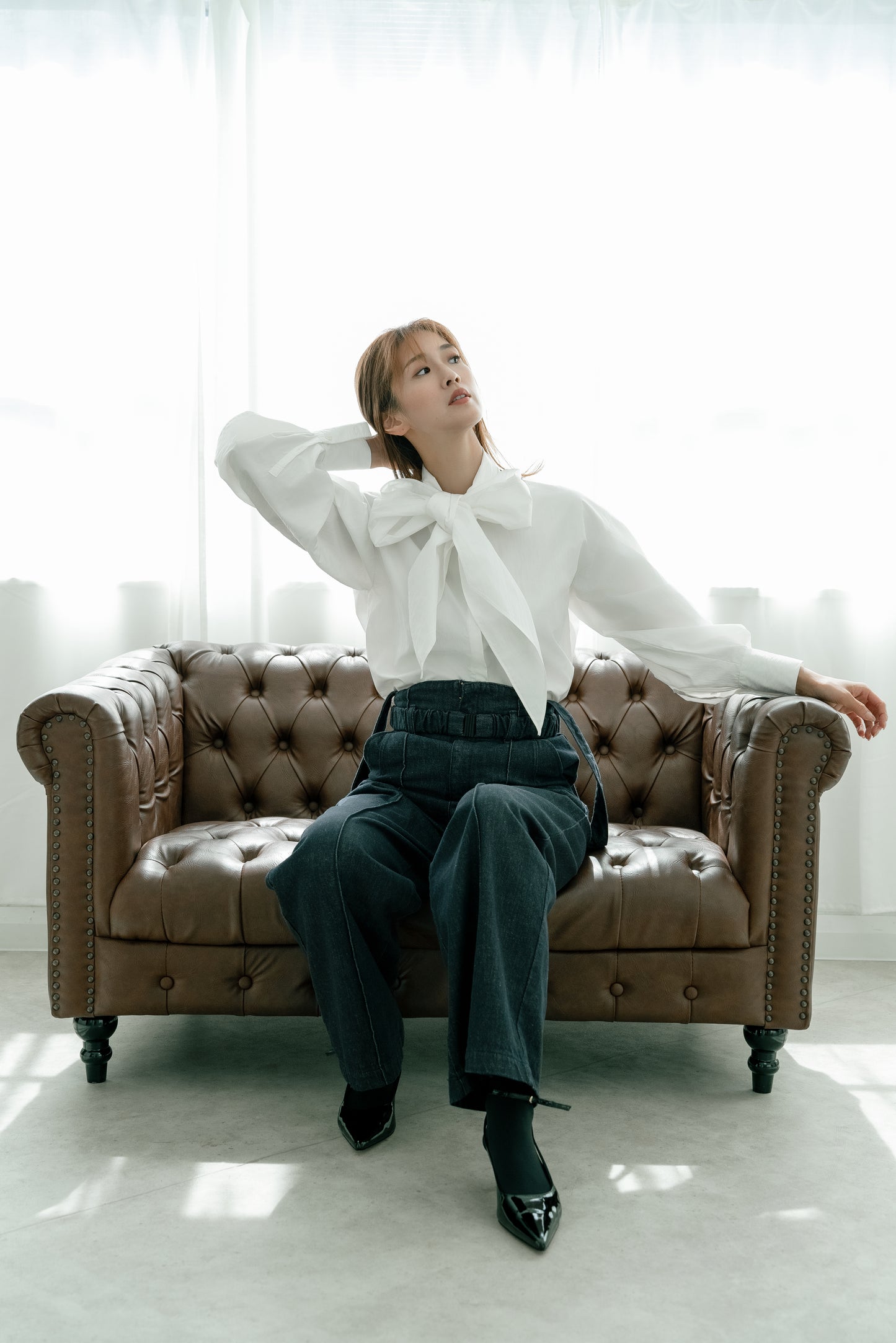 3WAY BOWTIE BLOUSE【WHITE】