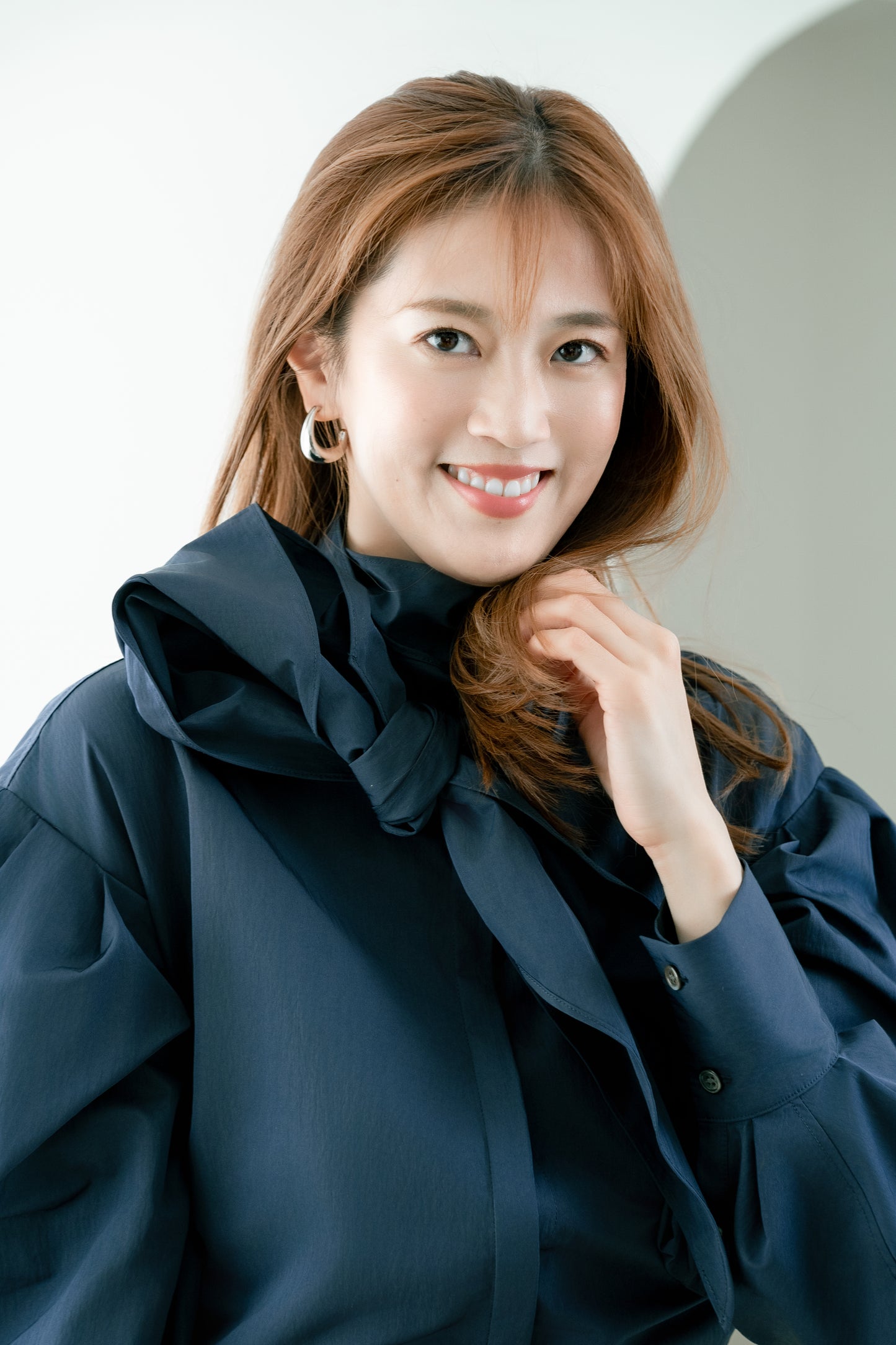 3WAY BOWTIE BLOUSE【NAVY】