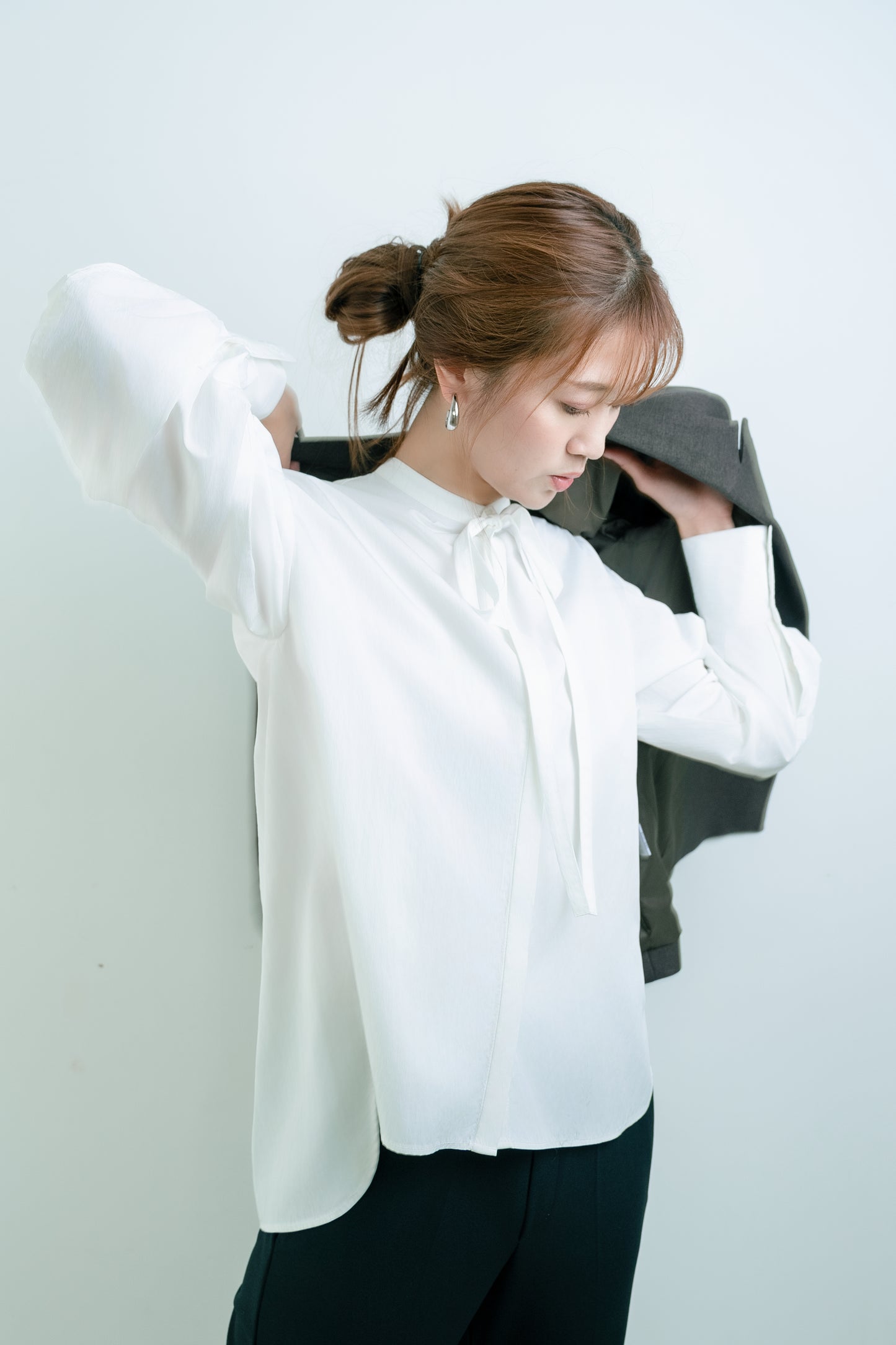 3WAY BOWTIE BLOUSE【WHITE】
