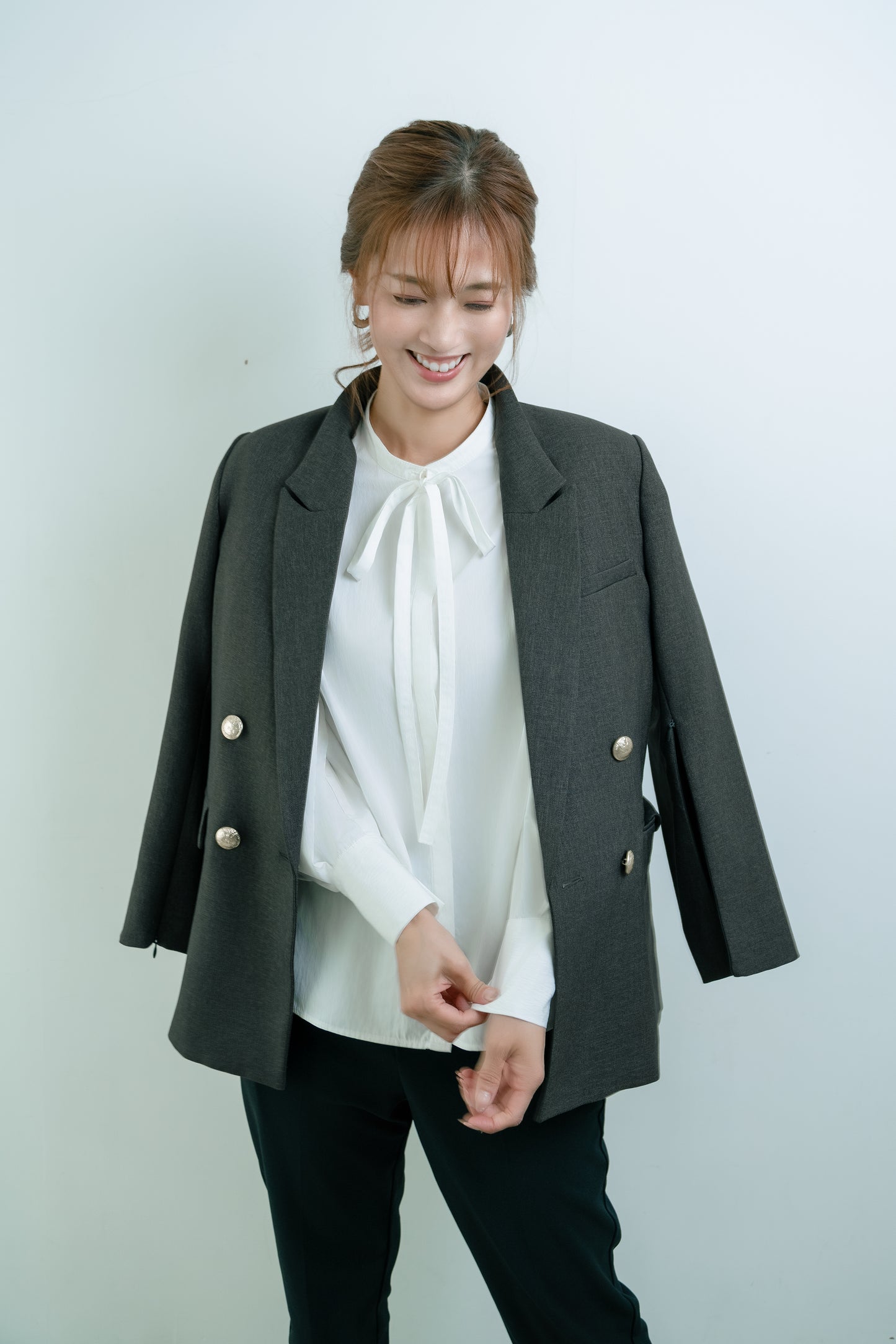 3WAY BOWTIE BLOUSE【WHITE】