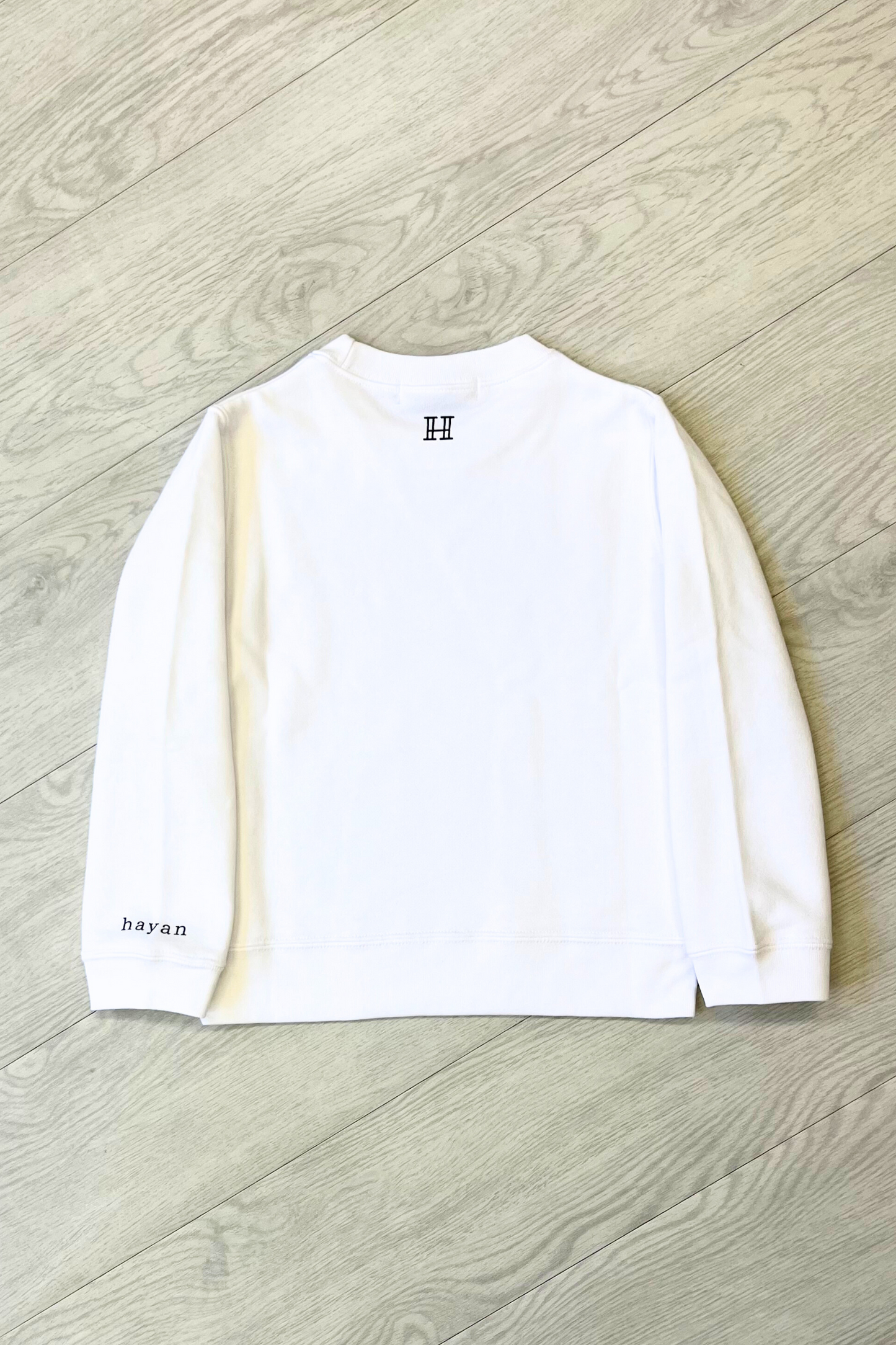 Kids / Logo print crewneck sweatshirts【WHITE】