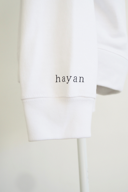 Kids / Logo print crewneck sweatshirts【WHITE】