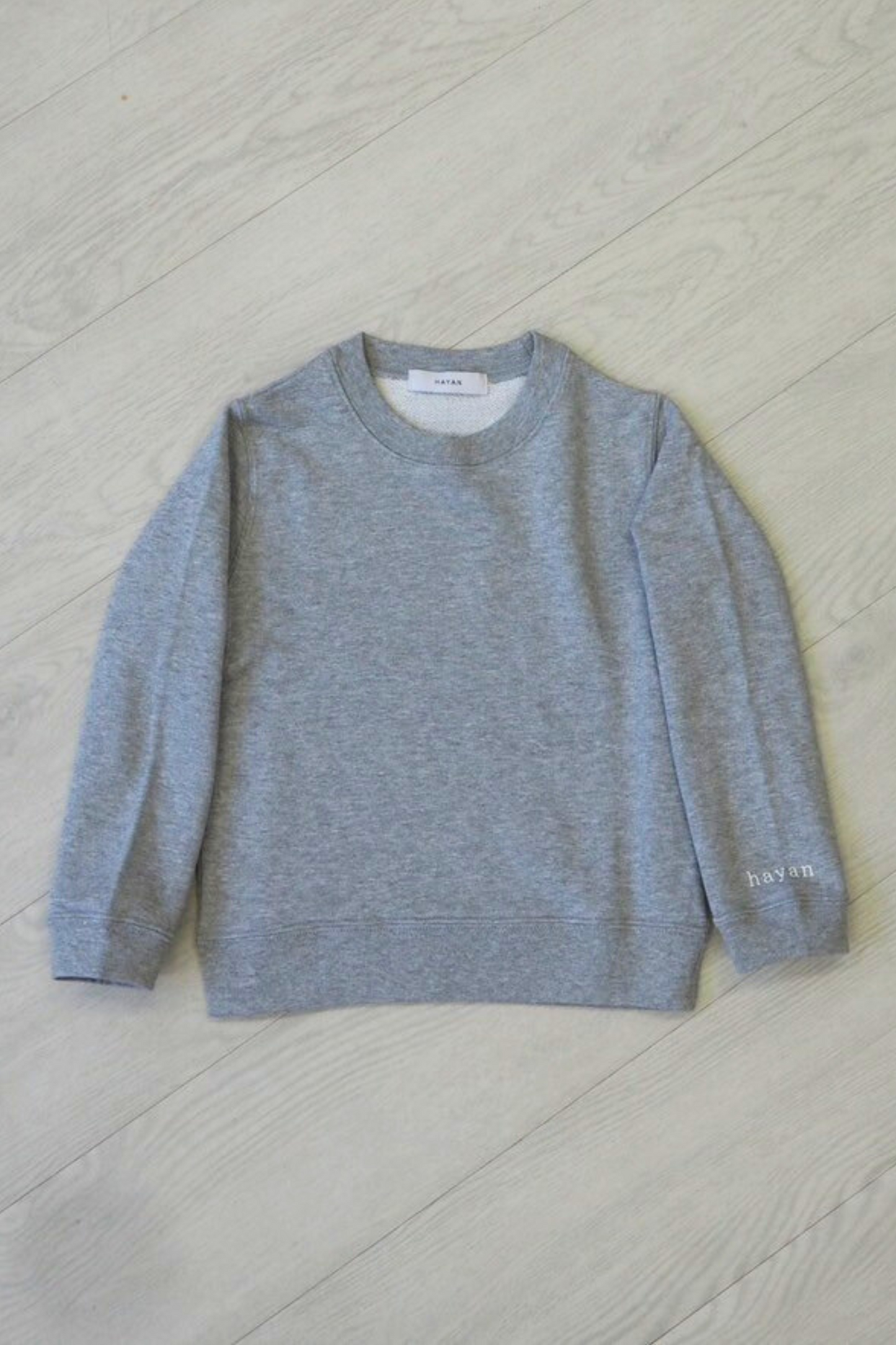 Kids / Logo print crewneck sweatshirts【GRAY】
