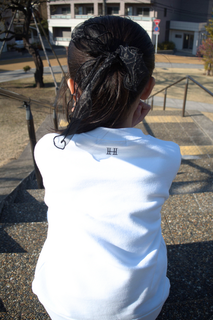 Kids / Logo print crewneck sweatshirts【WHITE】