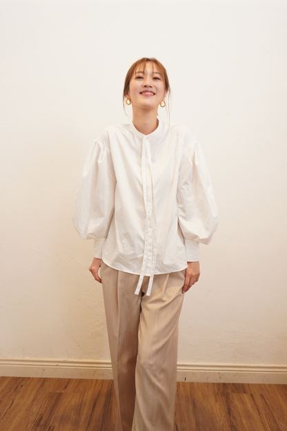 3WAY BOWTIE BLOUSE【WHITE】