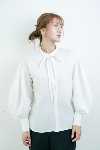 3WAY BOWTIE BLOUSE【WHITE】